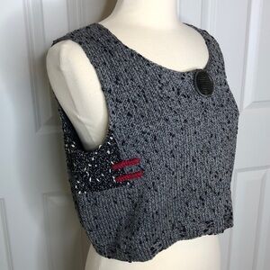 Lynne McNulty Knit Cropped Tank Top